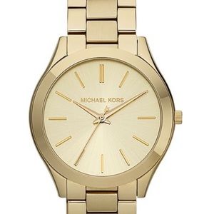Gold-tone Slim Runway Michael Kors watch NIB